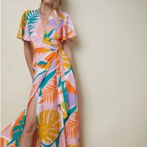 NWT vivid Hutch wrap-around dress.